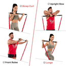 Barra de Treino com Kit de Faixas de Resistência – Bastão de Pilates e Yoga com Corda de Puxar, Expansor de Exercícios e Equipamento de Academia para Musculação em Casa.
