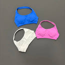 Top Esportivo Seamless Halter Neck Open Back