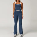 Conjunto de Roupas Femininas de 2 Peças: Agasalho de Treino e Conjunto de Yoga – Roupa Esportiva de Academia