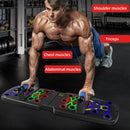 Prancha de Flexão Multifuncional – Equipamento de Fitness e Treino Muscular, Kit de Exercícios para Casa, Barra de Flexão Dobrável e Dispositivo de Resistência.