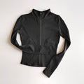 Blusa Esportiva Feminina para Atividades ao Ar Livre: Jaqueta Slim de Manga Longa para Yoga