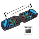 Prancha de Flexão Multifuncional – Equipamento de Fitness e Treino Muscular, Kit de Exercícios para Casa, Barra de Flexão Dobrável e Dispositivo de Resistência.