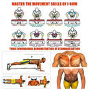 Prancha de Flexão Multifuncional – Equipamento de Fitness e Treino Muscular, Kit de Exercícios para Casa, Barra de Flexão Dobrável e Dispositivo de Resistência.