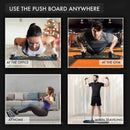 Prancha de Flexão Multifuncional – Equipamento de Fitness e Treino Muscular, Kit de Exercícios para Casa, Barra de Flexão Dobrável e Dispositivo de Resistência.
