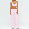 Conjunto Fitness Feminino: Agasalho de Academia Respirável – Top Esportivo e Calça Flare (Bailarina)