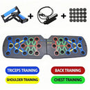 Prancha de Flexão Multifuncional – Equipamento de Fitness e Treino Muscular, Kit de Exercícios para Casa, Barra de Flexão Dobrável e Dispositivo de Resistência.