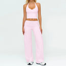 Conjunto Fitness Feminino: Agasalho de Academia Respirável – Top Esportivo e Calça Flare (Bailarina)