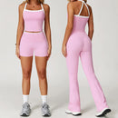 Conjunto de Roupas Femininas de 2 Peças: Agasalho de Treino e Conjunto de Yoga – Roupa Esportiva de Academia