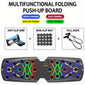 Prancha de Flexão Multifuncional – Equipamento de Fitness e Treino Muscular, Kit de Exercícios para Casa, Barra de Flexão Dobrável e Dispositivo de Resistência.