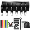 Barra de Treino com Kit de Faixas de Resistência – Bastão de Pilates e Yoga com Corda de Puxar, Expansor de Exercícios e Equipamento de Academia para Musculação em Casa.