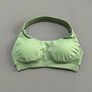Top Esportivo Seamless Halter Neck Open Back