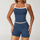Conjunto de Roupas Femininas de 2 Peças: Agasalho de Treino e Conjunto de Yoga – Roupa Esportiva de Academia