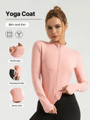 Jaqueta Esportiva Feminina Slim Fit com Gola Alta