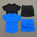 Conjunto Fitness Manga Curta e Short Seamless (2 Peças)