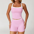 Conjunto de Roupas Femininas de 2 Peças: Agasalho de Treino e Conjunto de Yoga – Roupa Esportiva de Academia
