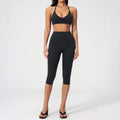 Conjunto Fitness Feminino: Agasalho de Academia Respirável – Top Esportivo e Calça Flare (Bailarina)