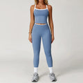 Conjunto de Roupas Femininas de 2 Peças: Agasalho de Treino e Conjunto de Yoga – Roupa Esportiva de Academia