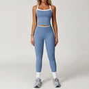 Conjunto de Roupas Femininas de 2 Peças: Agasalho de Treino e Conjunto de Yoga – Roupa Esportiva de Academia