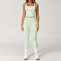 Conjunto de Roupas Femininas de 2 Peças: Agasalho de Treino e Conjunto de Yoga – Roupa Esportiva de Academia