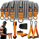 Faixa de resistência usada para treino muscular, fortalecimento de força, yoga, modelagem corporal e equipamentos de fitness para casa