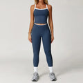 Conjunto de Roupas Femininas de 2 Peças: Agasalho de Treino e Conjunto de Yoga – Roupa Esportiva de Academia