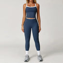 Conjunto de Roupas Femininas de 2 Peças: Agasalho de Treino e Conjunto de Yoga – Roupa Esportiva de Academia