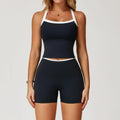 Conjunto de Roupas Femininas de 2 Peças: Agasalho de Treino e Conjunto de Yoga – Roupa Esportiva de Academia