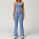 Conjunto de Roupas Femininas de 2 Peças: Agasalho de Treino e Conjunto de Yoga – Roupa Esportiva de Academia