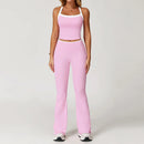 Conjunto de Roupas Femininas de 2 Peças: Agasalho de Treino e Conjunto de Yoga – Roupa Esportiva de Academia