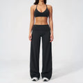 Conjunto Fitness Feminino: Agasalho de Academia Respirável – Top Esportivo e Calça Flare (Bailarina)