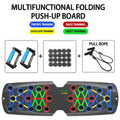 Prancha de Flexão Multifuncional – Equipamento de Fitness e Treino Muscular, Kit de Exercícios para Casa, Barra de Flexão Dobrável e Dispositivo de Resistência.