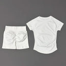 Conjunto Fitness Manga Curta e Short Seamless (2 Peças)